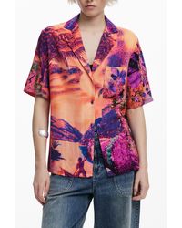 Desigual - Shirt Designed By Mr. Christian Lacroix, Viscose - Lyst