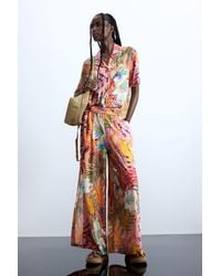 Desigual - Tropical Trousers, Viscose - Lyst