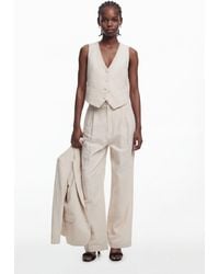 Desigual - Printed Pleated Trousers - Lyst