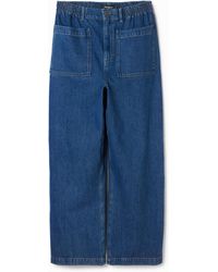 Desigual - Lange Jeans Mit Taschen, Baumwolle, Blau - Lyst