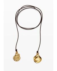 Desigual - Multi-Position Pendant-Plated Leather Cord Zalio - Lyst