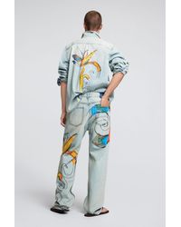 Desigual - Printed Jeans, Cotton - Lyst