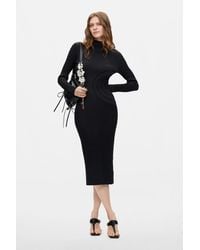 Desigual - Long-Sleeved Knit Dress - Lyst