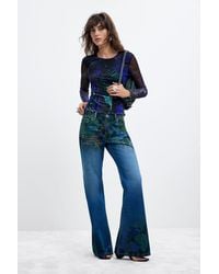 Desigual - Flare Jeans M. C. Lacroix, Cotton - Lyst