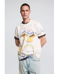 Desigual - Printed T-Shirt With Drawings, Cotton - Lyst