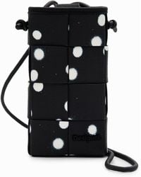 Desigual - L Woven Droplets Phone Pouch, Polyurethane - Lyst