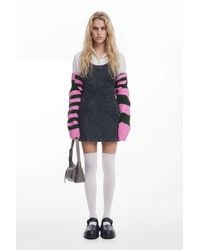 Desigual - Washed-Effect Denim Dress, Cotton - Lyst