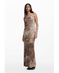 Desigual - Long Gradient Strap Dress - Lyst