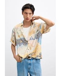 Desigual - Embroidered Printed Shirt - Lyst