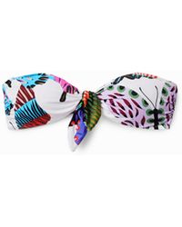 Desigual - Knotted Butterfly Bikini Top - Lyst