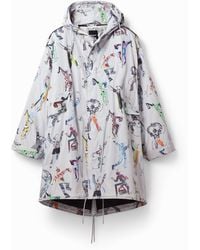 Desigual - Oversize Arty Parka, Polyester - Lyst