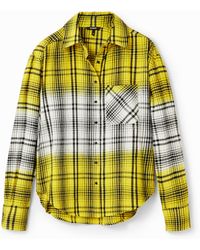 Desigual - Dégradé Plaid Shirt, Cotton - Lyst