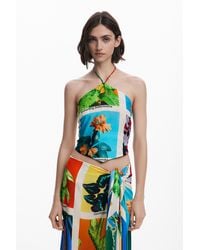 Desigual - Tyler Mcgillivary Postcard Knot Top - Lyst
