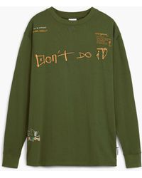 Desigual - Long-Sleeve Message T-Shirt, Cotton - Lyst