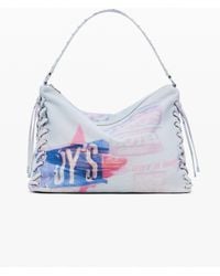 Desigual - Medium Printed Shoulder Bag, Cotton - Lyst