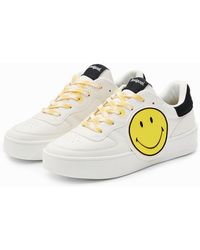 Desigual - Smiley Platform Sneakers - Lyst