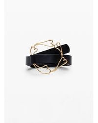 Desigual - Zalio Heart Belt, Polyurethane - Lyst