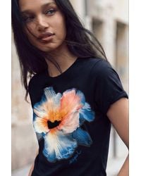 Desigual - Big Flower T-Shirt, Cotton - Lyst