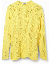 Desigual - Oversize-Pullover Aussparungen - Lyst