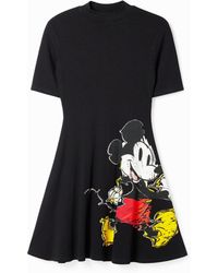 Desigual - Mickey Mouse Short Dress, Viscose - Lyst
