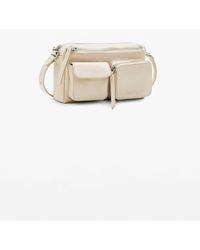 Desigual - Small Pockets Leather Crossbody Bag, Cow Leather - Lyst