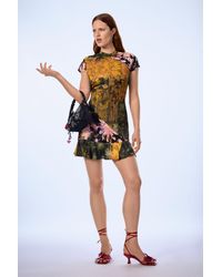 Desigual - Short Printed Dress, Viscose - Lyst