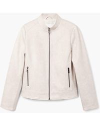 Desigual - Slim Biker Jacket, Polyester - Lyst