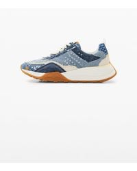 Desigual - Retro Patchwork Denim Sneakers - Lyst