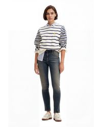 Desigual - Skinny Jeans, Cotton - Lyst