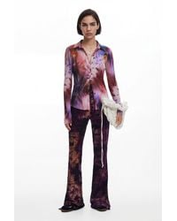 Desigual - Tie-Dye Print Shirt, Polyester - Lyst