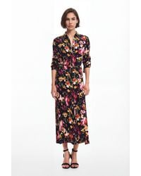 Desigual - Floral Shirt Dress, Viscose - Lyst