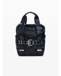 Desigual - Mini Buckle Backpack, Polyurethane - Lyst