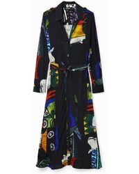 Desigual - M. Christian Lacroix Midi Shirt Dress, Viscose - Lyst