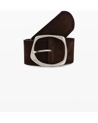Desigual - Breiter Gürtel Aus Veloursleder, Cow Leather, Braun - Lyst