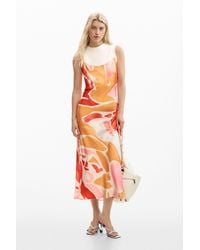 Desigual - 2-In-1 Dress With Straps, Polyester - Lyst