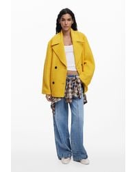 Desigual - Abrigo Rizo Corto - Lyst