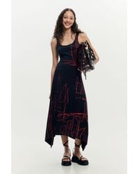 Desigual - Asymmetric Sleeveless Dress, Cotton - Lyst