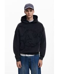 Desigual - Mickey Mouse Patch Sweatshirt, Cotton - Lyst
