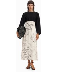 Desigual - Combined Midi Dress - Lyst