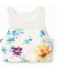 Desigual - Floral Sport Top - Lyst