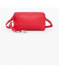 Desigual - Medium Crossbody Wallet With Logo, Polyurethane - Lyst