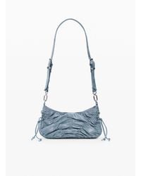 Desigual - Small Gathered Denim Bag - Lyst