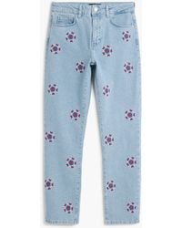 Desigual - Printed Jeans, Cotton - Lyst