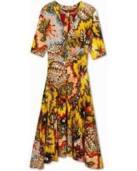 Desigual - Flared Dress With Neck Bow Designed By M. Christian Lacroix - Lyst
