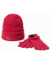 Desigual - Gift Pack Of Hat And Gloves - Lyst