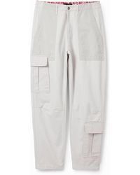 Desigual - Patchwork Cargo Trousers - Lyst