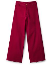 Desigual - Cropped Culotte Jeans - Lyst