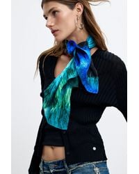 Desigual - Bedrucktes Lacroix-Tuch, Blau - Lyst