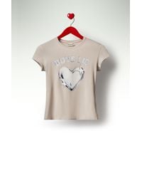 Desigual - Fitted Heart T-Shirt, Cotton - Lyst