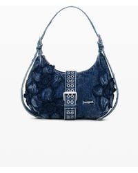 Desigual - Borsa Denim Blu, Donna, Cotone, Blu - Lyst